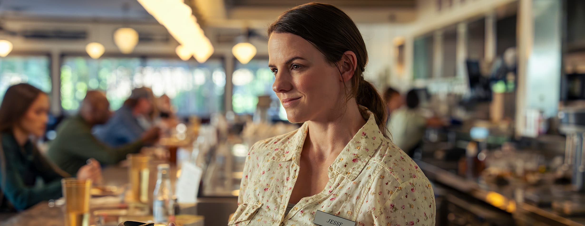 Image of waitress working